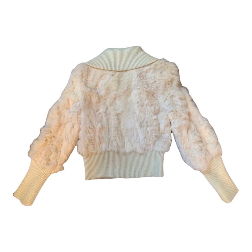 RARE VINTAGE RABBIT FUR BEBE COAT JACKET - Picture 2 of 3